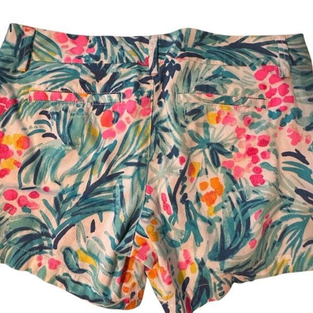 Lilly Pulitzer Women's Serene Blue Tippy Top Cotton The Callahan Shorts Size 6 - Picture 6 of 9